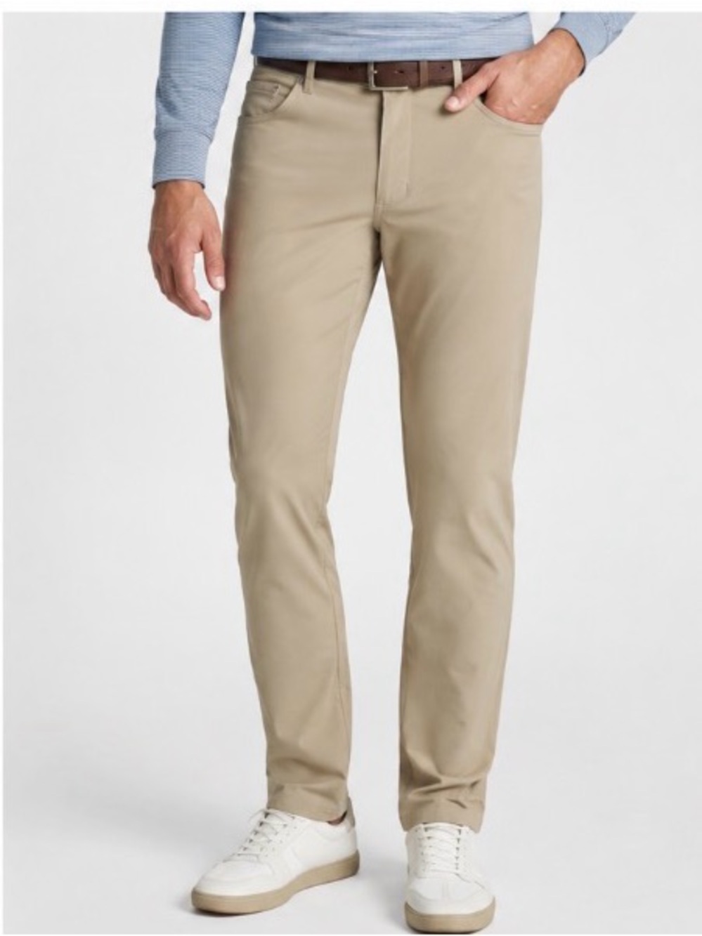 Peter Millar eb66 Classic Fit Performance Pants Khaki 35x32 Golf